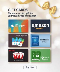 Buy Online Gift cards